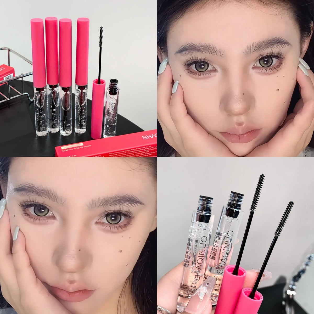 Waterproof Transparent Eyebrow Styling Gel with Brush | SHAQINUO