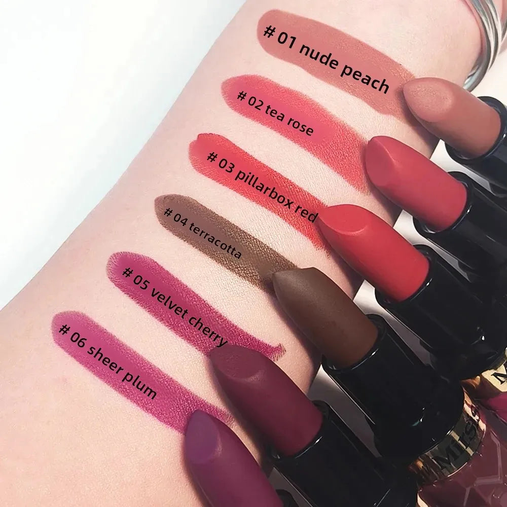 Mirsist 3-Pc Matte Velvet Lipstick Set – Waterproof, Long-Lasting