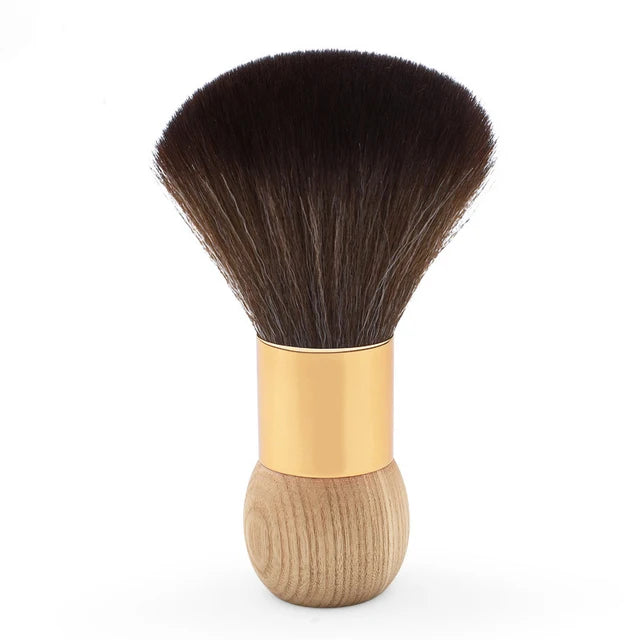 Soft Black Barber Neck Face Duster Brush – Salon Hair Tool