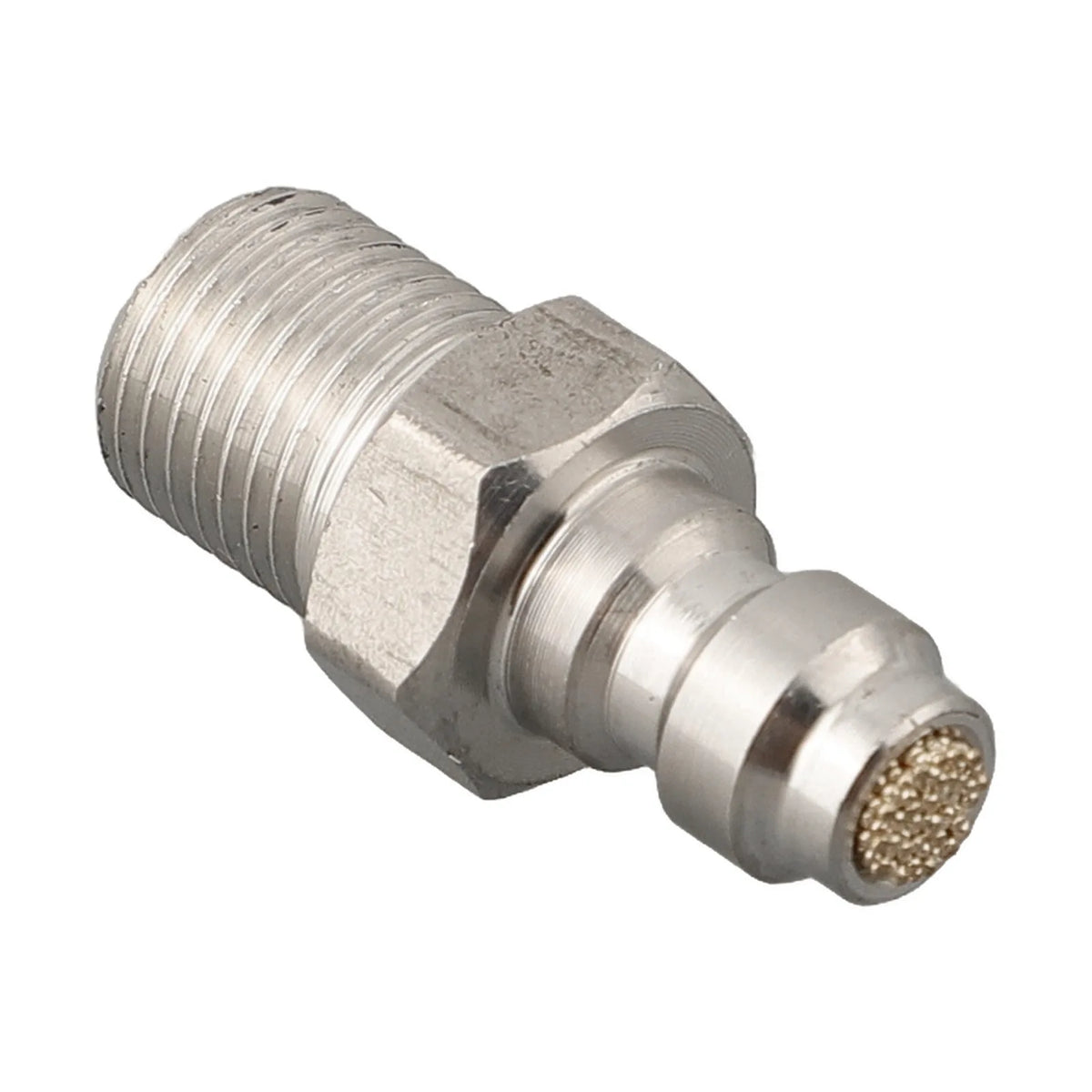 M10x1 Pneumatic Quick Coupler 8mm Stainless Steel + Dust Cap