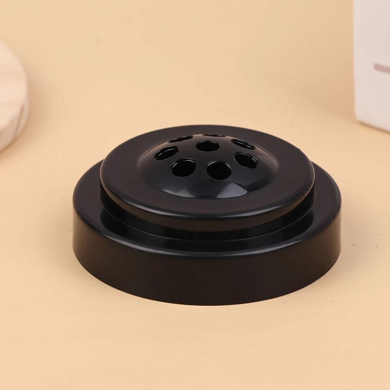 8-Hole Mini Desk Flag Stand – Portable Black Plastic Base Desk Flag Stand PRIMED