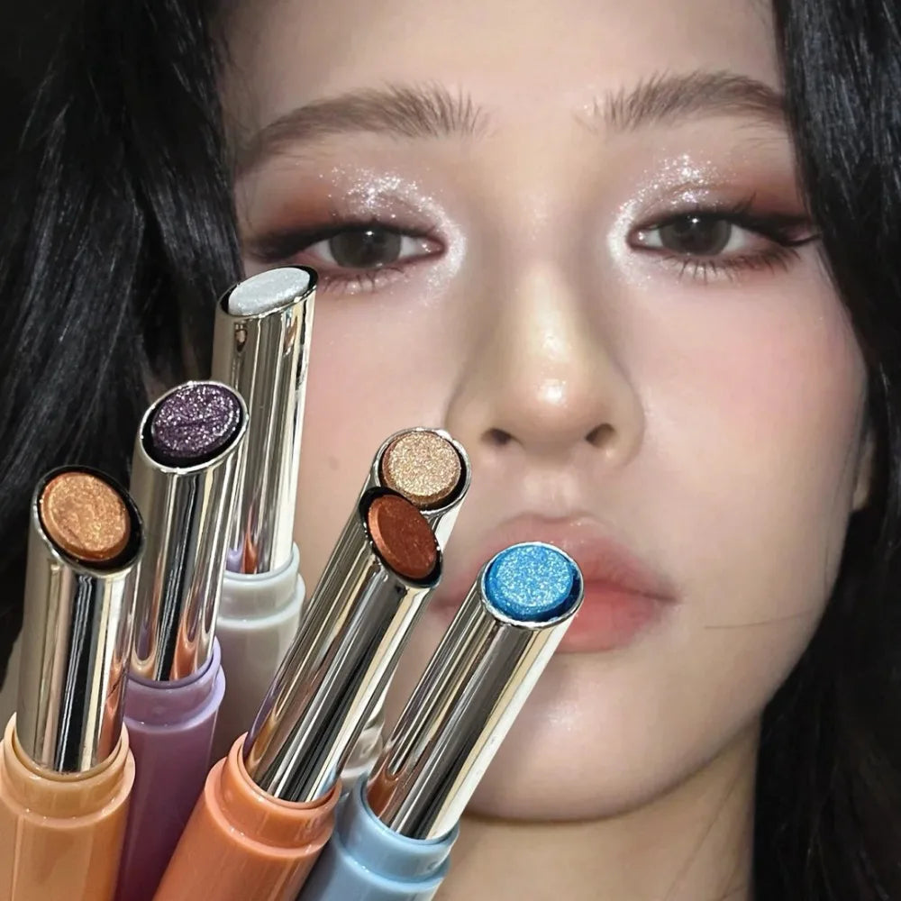 Shimmer Eyeshadow Pen – 3-in-1 Pearlescent Highlight Stick Eyeshadow Stick PRIMED