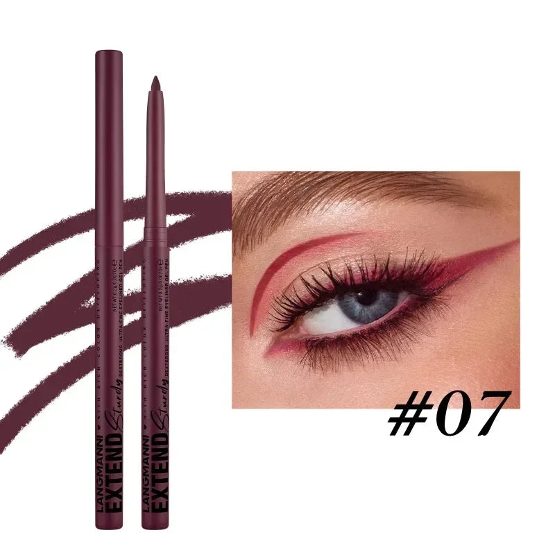 Waterproof Eyeliner Pencil – 12 Matte & Pearl Shades