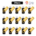 20-Pack Custom Logo USB Flash Drives 4GB–64GB | Bulk Gift Custom USB Flash Drive PRIMED 64 GB yellow