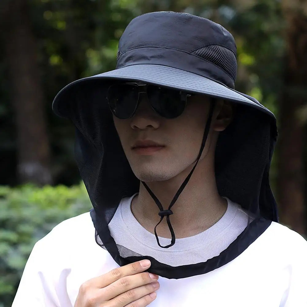 Mosquito Head Net Hat – Full Mesh Bug Protection Outdoor Cap Mosquito Net Hat PRIMED