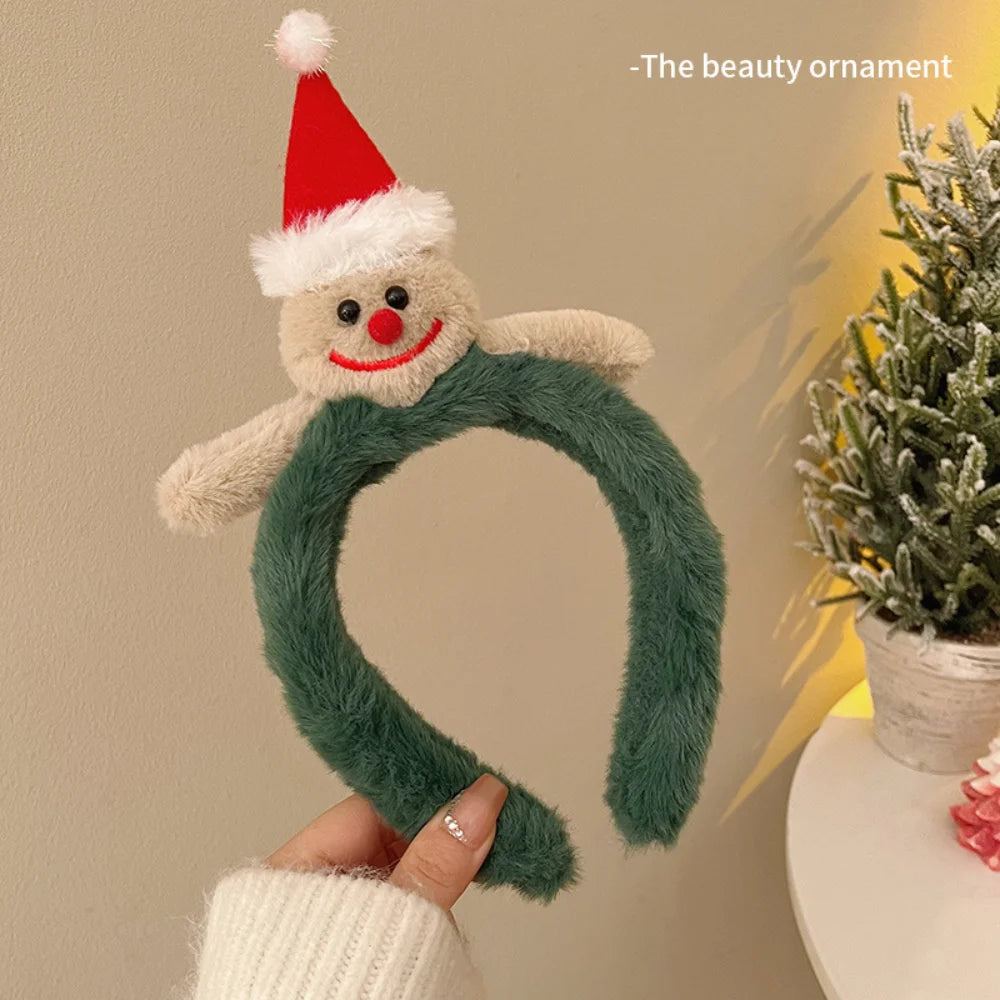 Kids Christmas Headband – Elk, Snowflake & Bow Cosplay Hairband Kids Holiday Headband PRIMED C
