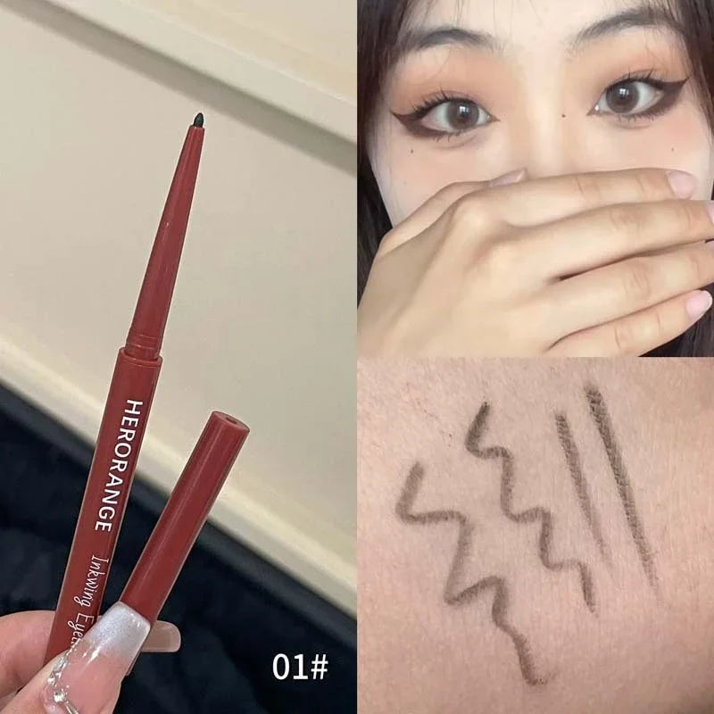 10-Color Waterproof Eyeliner Pencil – High Pigment Matte Gel
