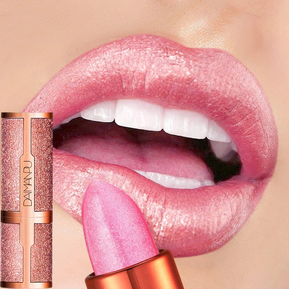 Rose Smoke Velvet Matte Shimmer Lipstick – Long-Lasting