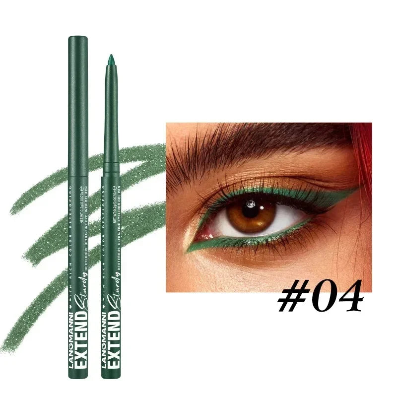 Waterproof Eyeliner Pencil – 12 Matte & Pearl Shades