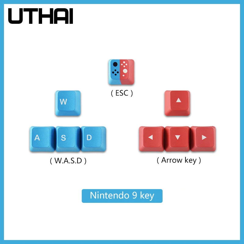 UTHAI RGBY PBT Sublimation WASD Keycaps – Mechanical Keyboard Mechanical Keyboard Keycaps PRIMED