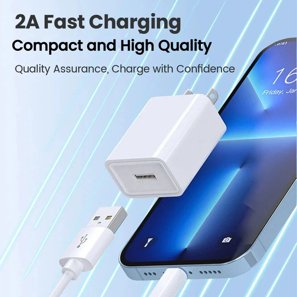 5V 2A USB Wall Charger EU/US Plug – Universal Power Adapter USB Wall Charger PRIMED