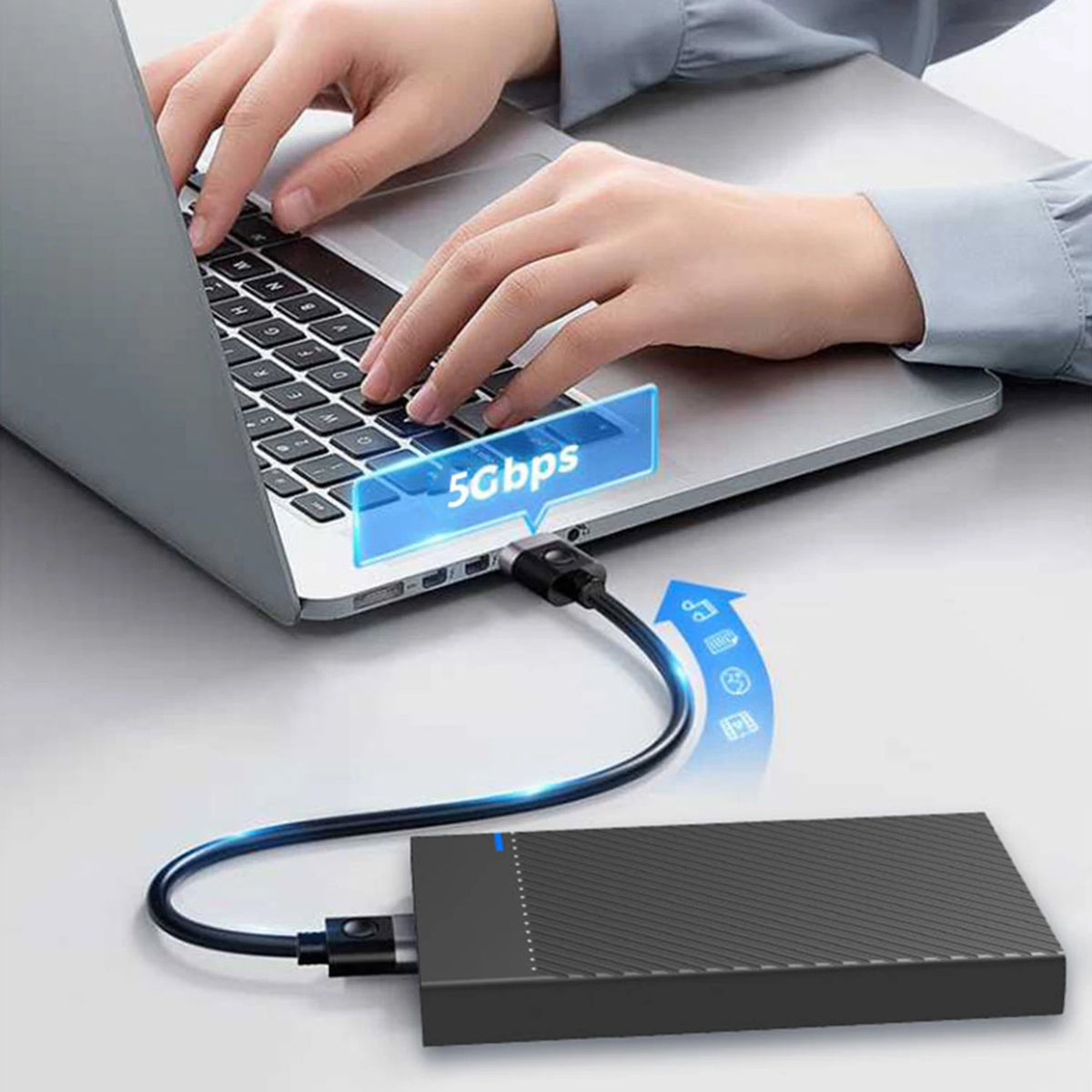UTHAI Z400 2.5" Hard Drive Enclosure USB 3.0 Type-C SATA