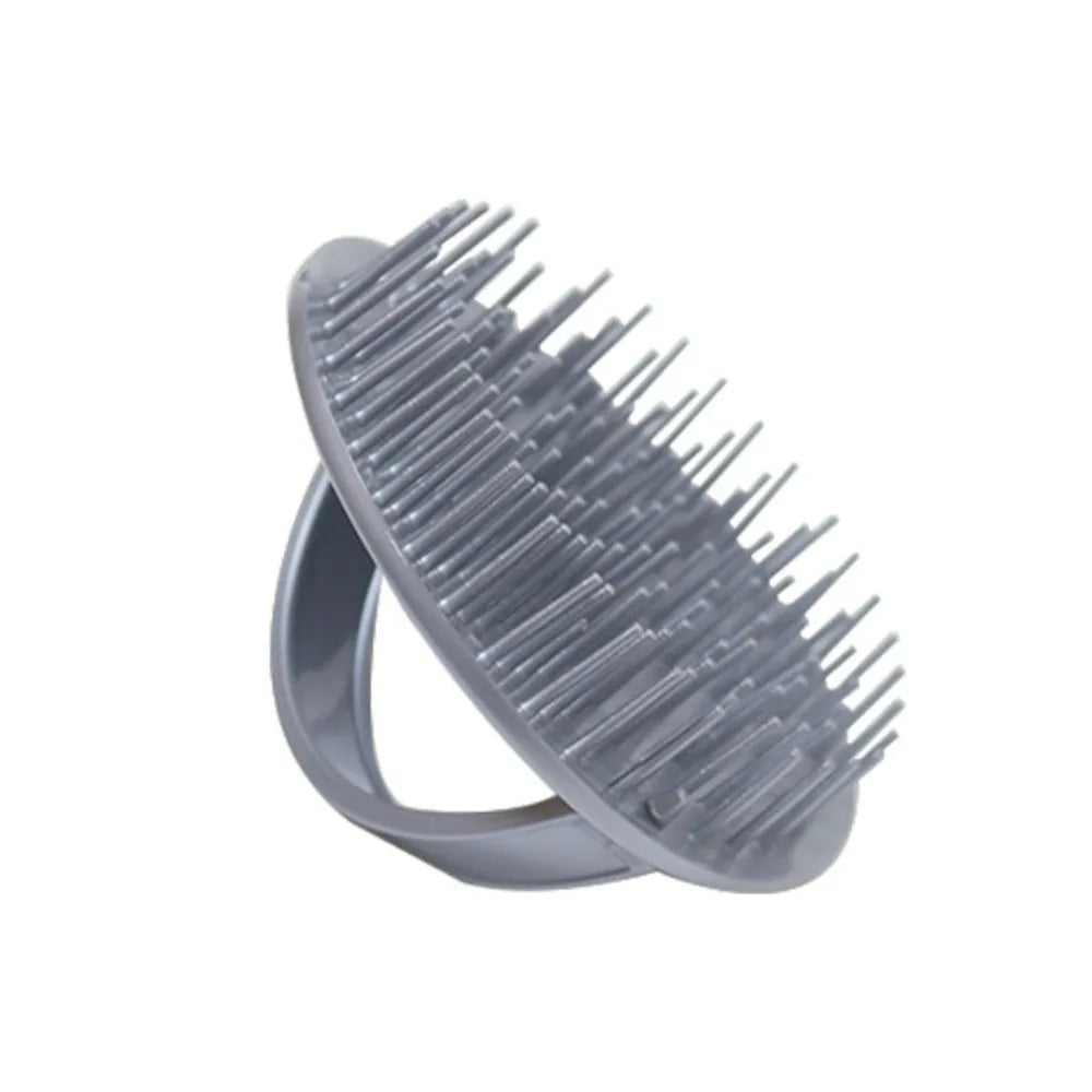 Scalp Massaging Shampoo Brush – Soft Bristle Hair Washing Comb Scalp Shampoo Brush PRIMED Grey