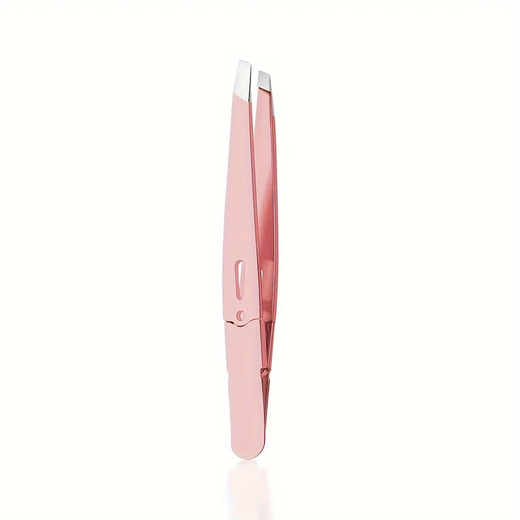 Stainless Steel Slant Tip Eyebrow Tweezers – Precision Grooming