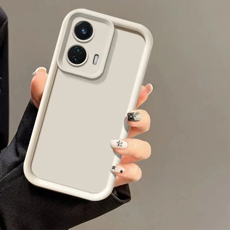 OPPO Realme Shockproof Soft Case – Anti-Drop Full Cover Phone Protective Case PRIMED A78-4G Beige