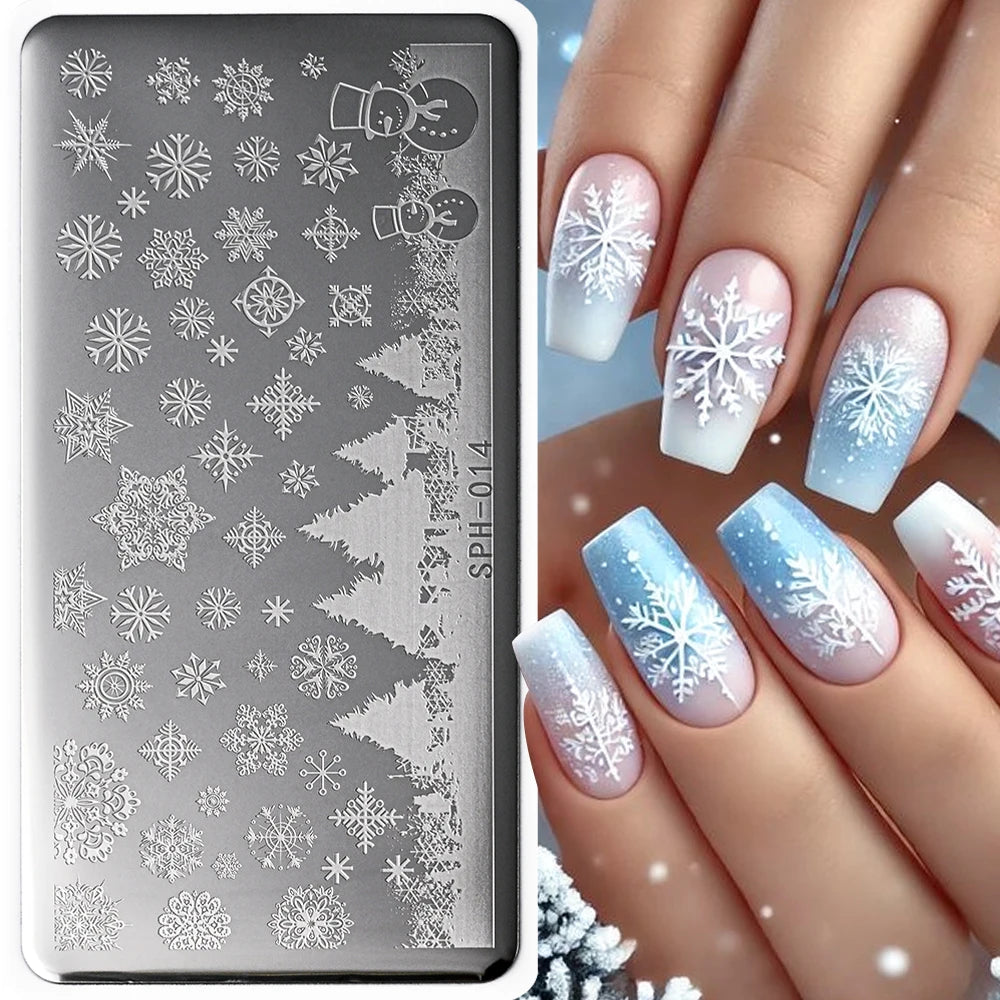 Nail Art Stamping Plate – Waves, Florals & Animal Designs Nail Stamping Plate PRIMED
