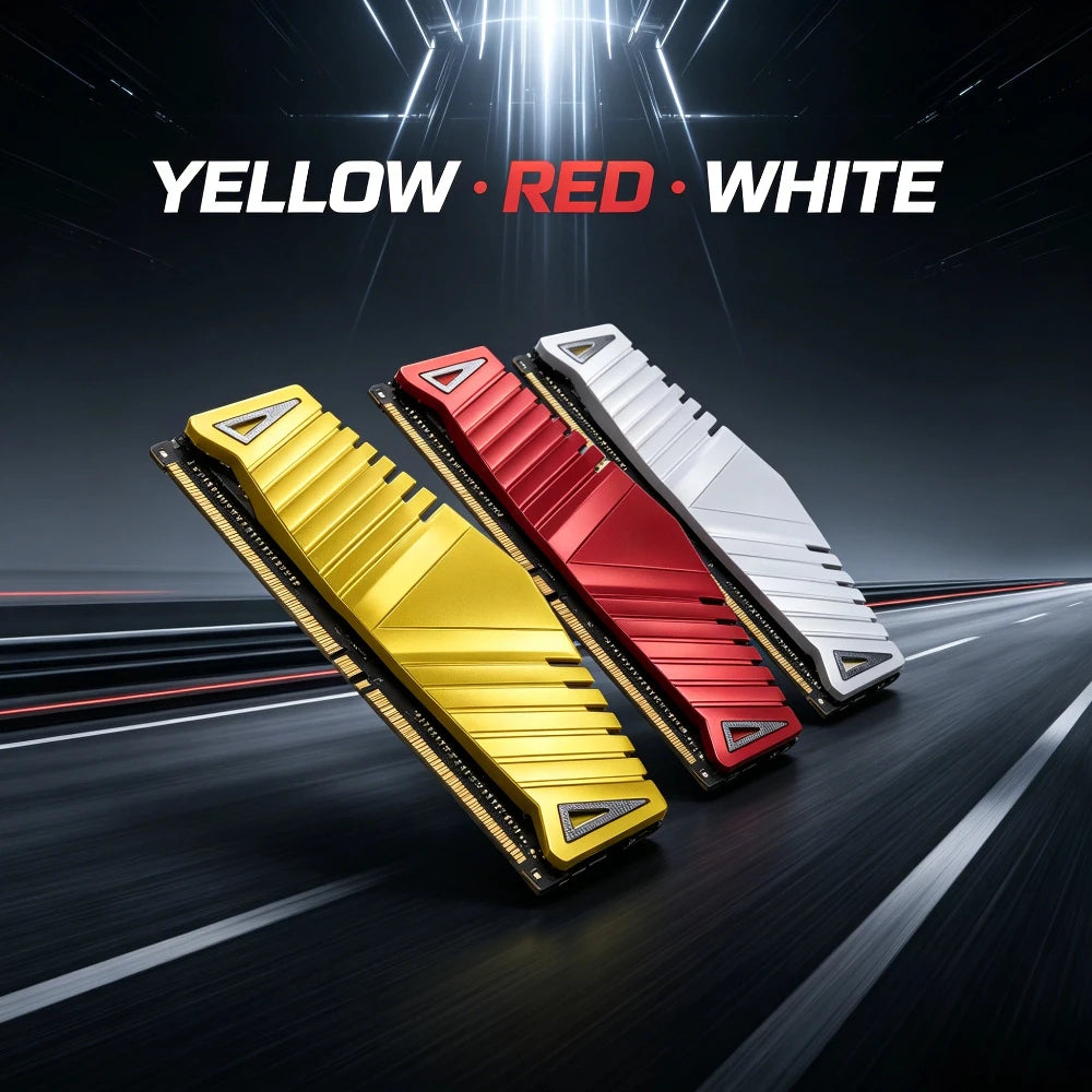TISHRIC DDR5/DDR4/DDR3 RAM Heatsink Aluminum Cooling Vest RAM Heatsink Cooler PRIMED