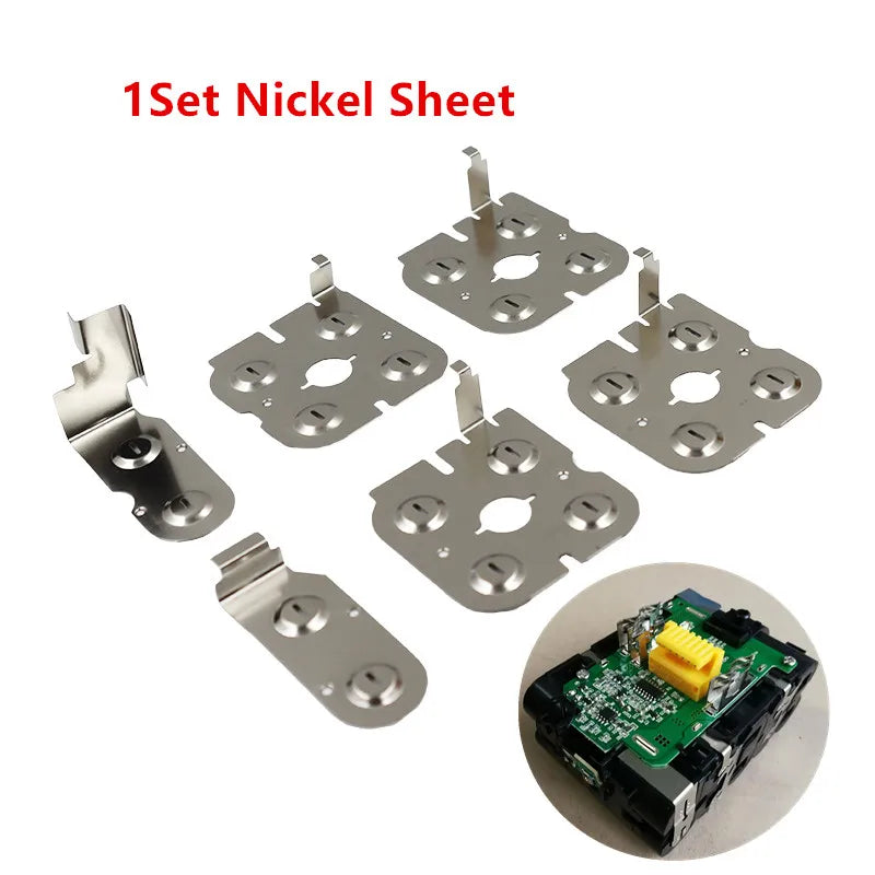 Nickel Sheets for Makita 18V 18650 Li-ion Battery Pack Rebuild Battery Connector Sheet PRIMED