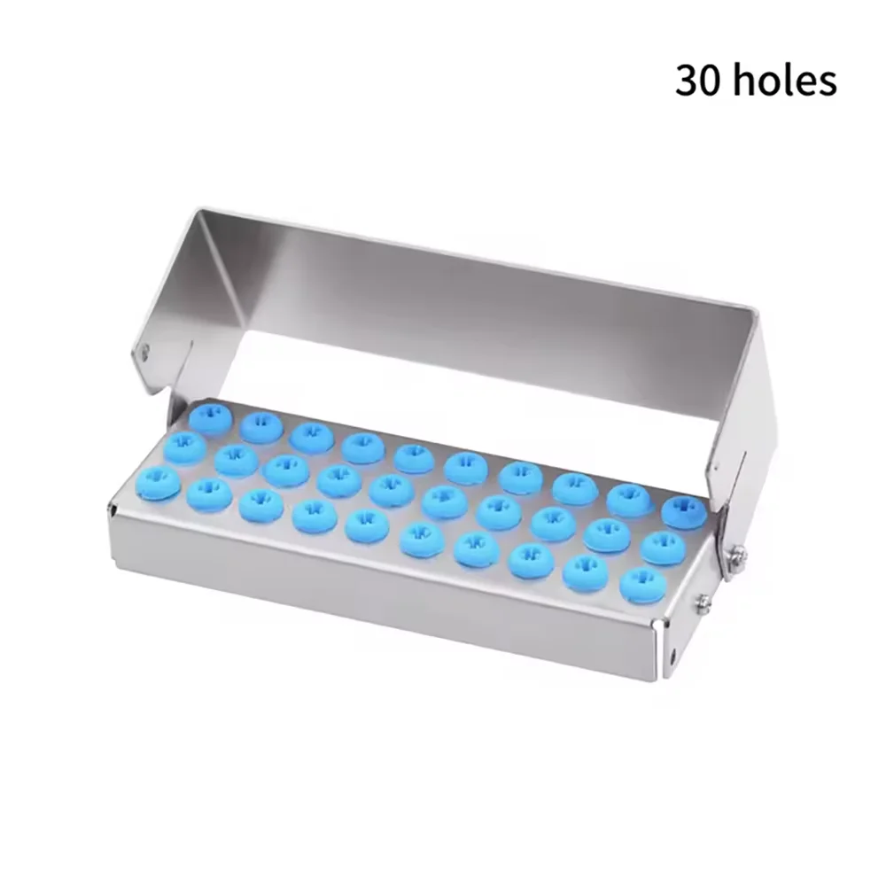 Stainless Steel Dental Bur Holder | 8/12/30 Holes Autoclavable