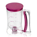 LMETJMA 4-Cup Pancake Batter Dispenser 900ml with Measuring Label Batter Dispenser PRIMED 1 Piece