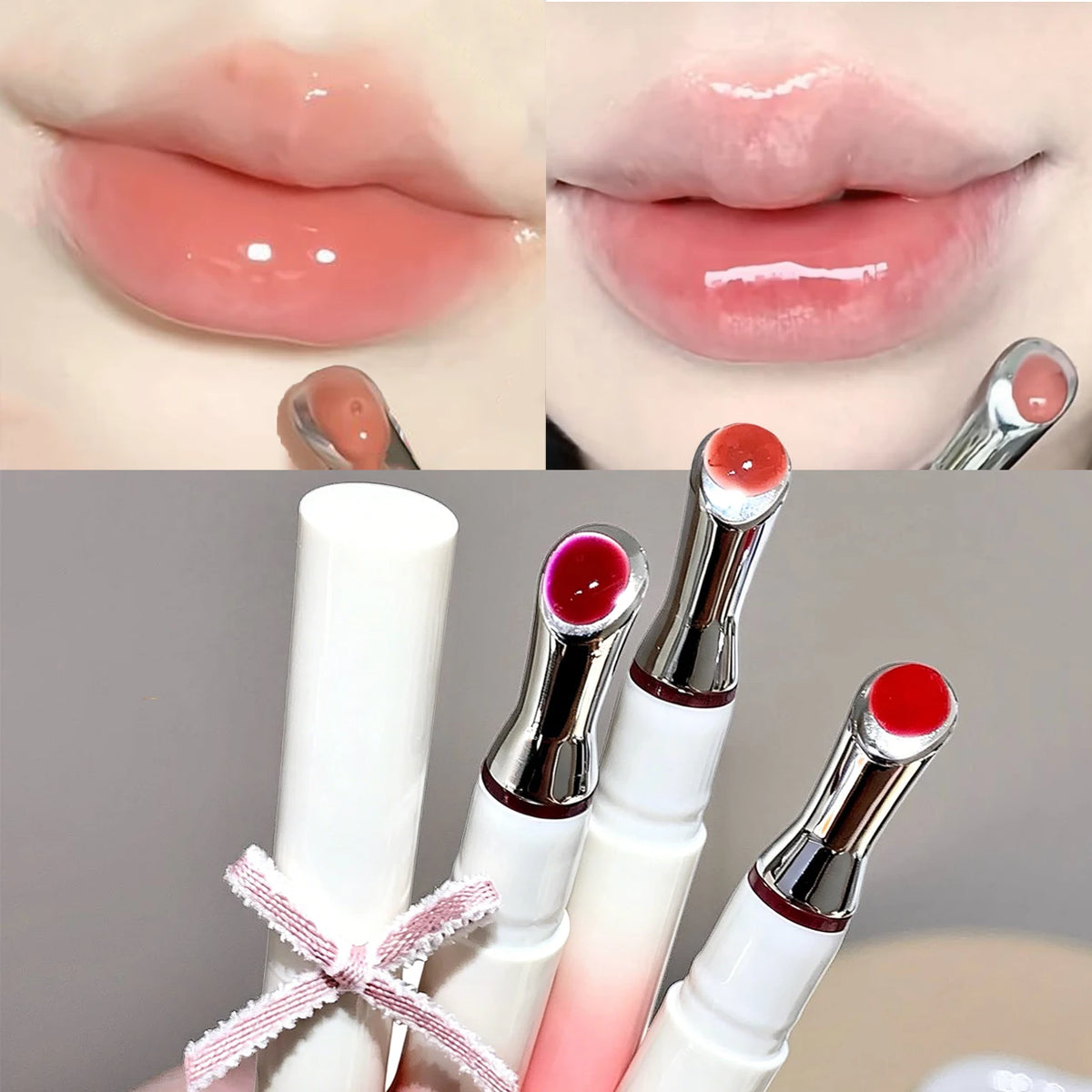 Mirror Watery Lip Gloss – Hydrating Jelly Tint Shiny Nude Lip Gloss PRIMED